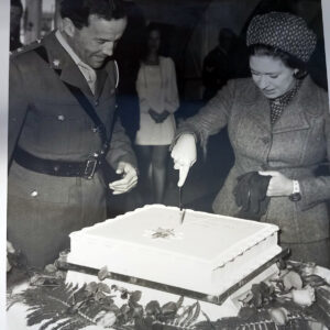 Royal Anglian Regiment cake cutting ceremony for anniverary