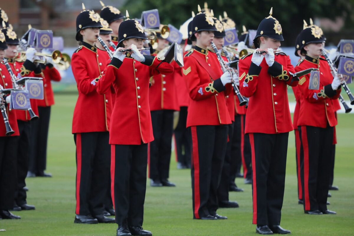 Army Cadet Force Band supporting the Beating Retreat at Felstead School in June 2024 supporting the Regiment. Army Cadet Force Band supporting the Beating Retreat at Felstead School in June 2024 supporting the Regiment.