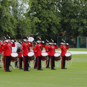Army Cadet Force Band supporting the Beating Retreat at Felstead School in June 2024 supporting the Regiment.