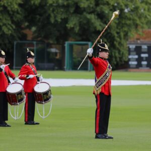 Army Cadet Force Band supporting the Beating Retreat at Felstead School in June 2024 supporting the Regiment.