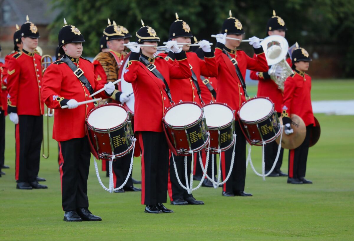 Army Cadet Force Band supporting the Beating Retreat at Felstead School in June 2024 supporting the Regiment. Army Cadet Force Band supporting the Beating Retreat at Felstead School in June 2024 supporting the Regiment.
