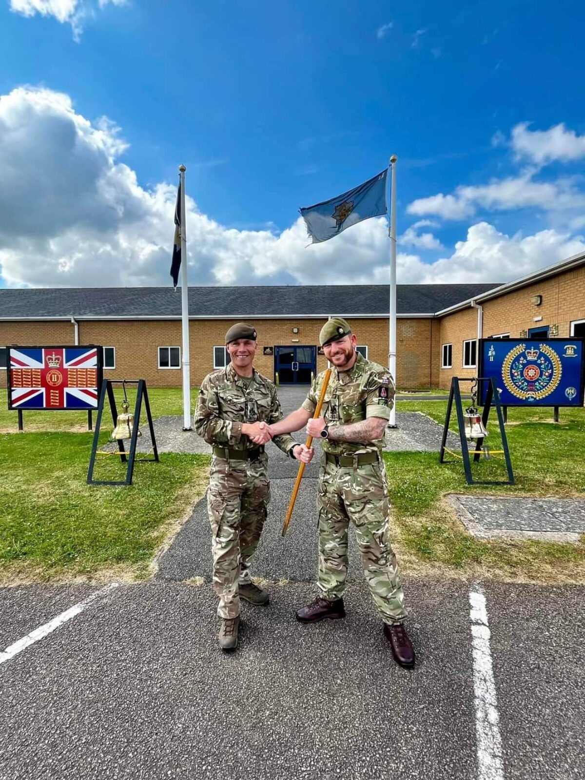 The 2nd Battalion Royal Anglian Regiment RSM handover July 2024 The 2nd Battalion Royal Anglian Regiment RSM handover July 2024