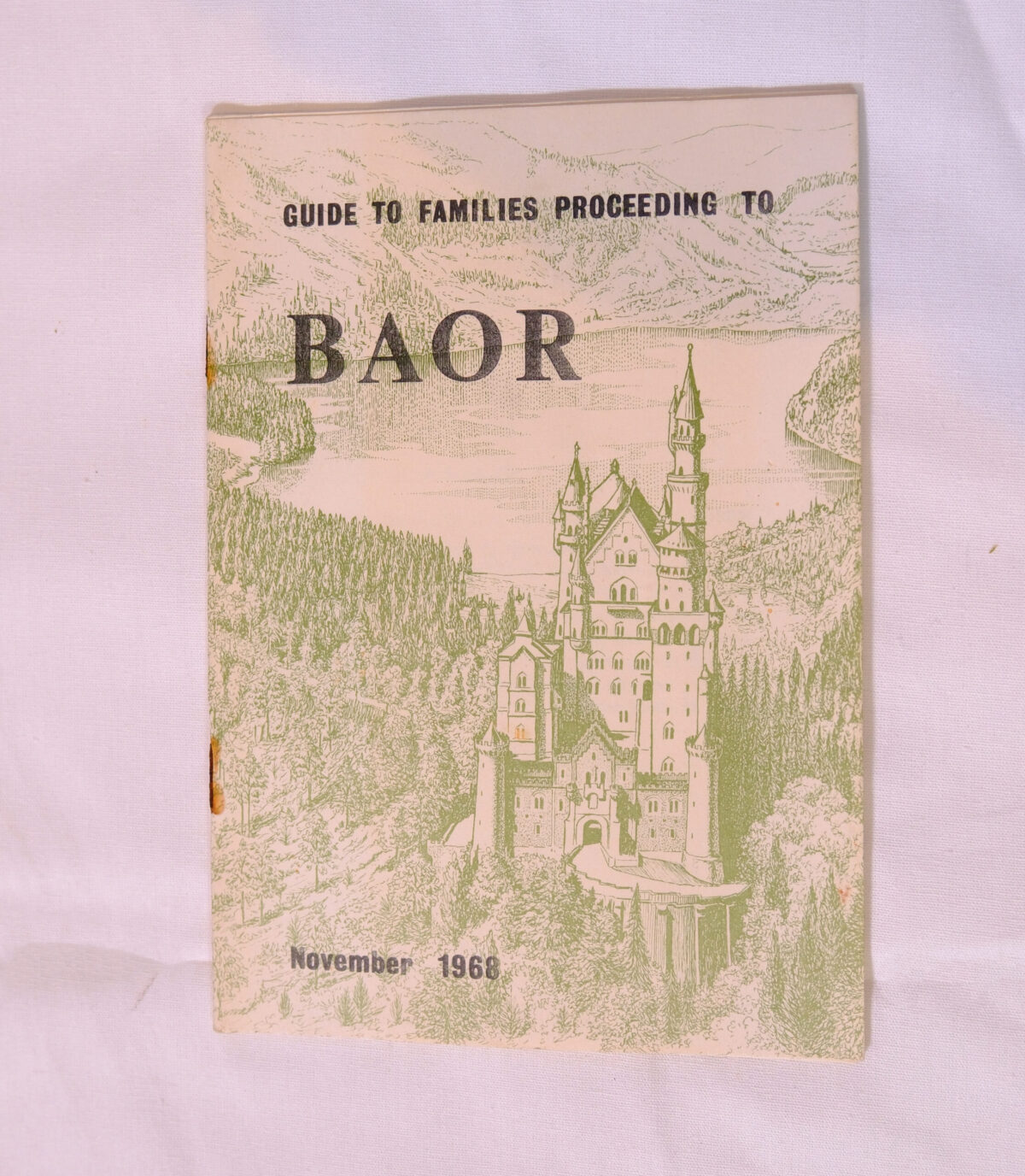 Guide for families proceeding to BAOR 1968