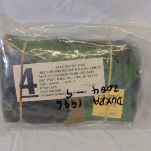 British Army CBRN Sealed protective clothing