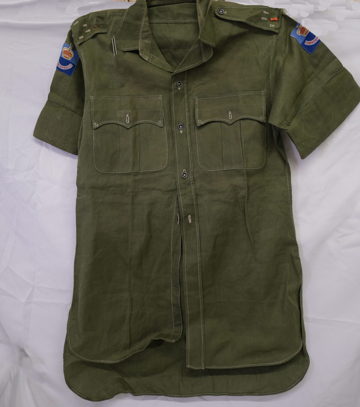 Green military shirt 1980s Green military shirt 1980s