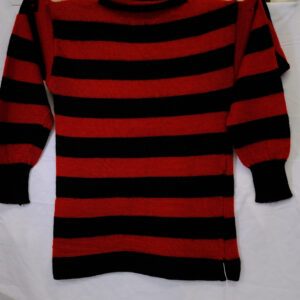 Red and Black Striped Jumper