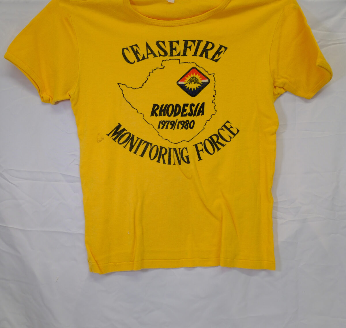 Tour T-Shirt Ceasefire Monitoring Force Rhodesia 1979-80 Tour T-Shirt Ceasefire Monitoring Force Rhodesia 1979-80