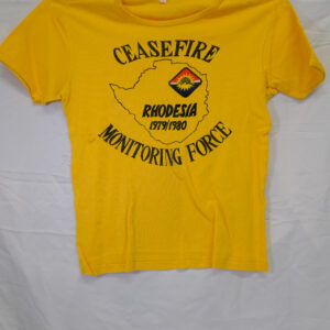 Tour T-Shirt Ceasefire Monitoring Force Rhodesia 1979-80 Tour T-Shirt Ceasefire Monitoring Force Rhodesia 1979-80