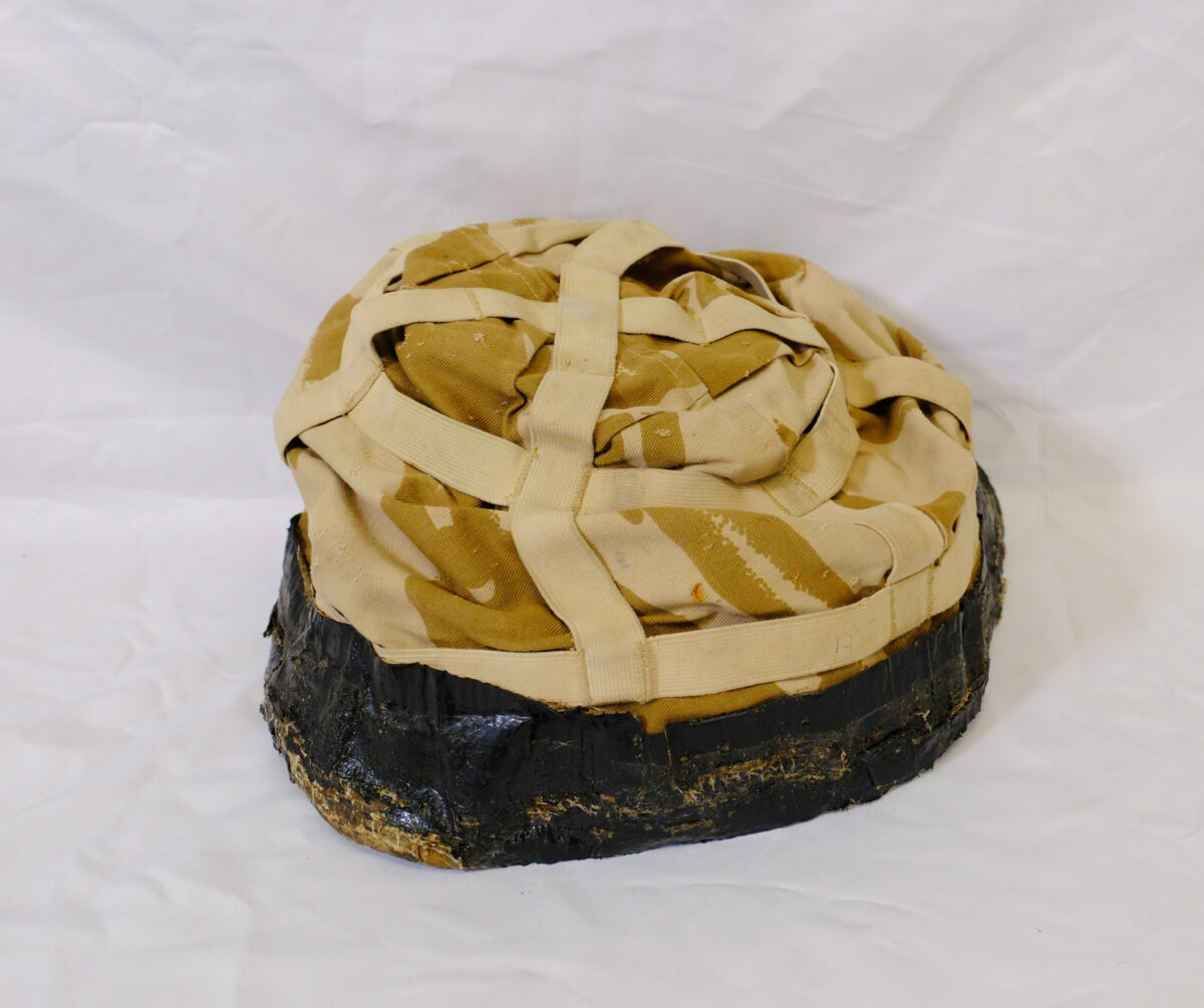 Helmet Cover with black taped edge for Gulf war