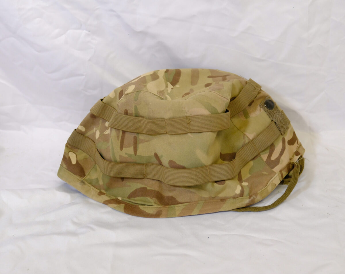 Helmet cover British Army issue circa 1990s Helmet cover British Army issue circa 1990s