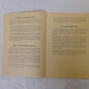 Programme for the British Military Tattoo 1965 Programme for the British Military Tattoo 1965
