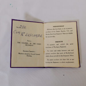 Association of Sergeants Past the Present - Essex Regiment
