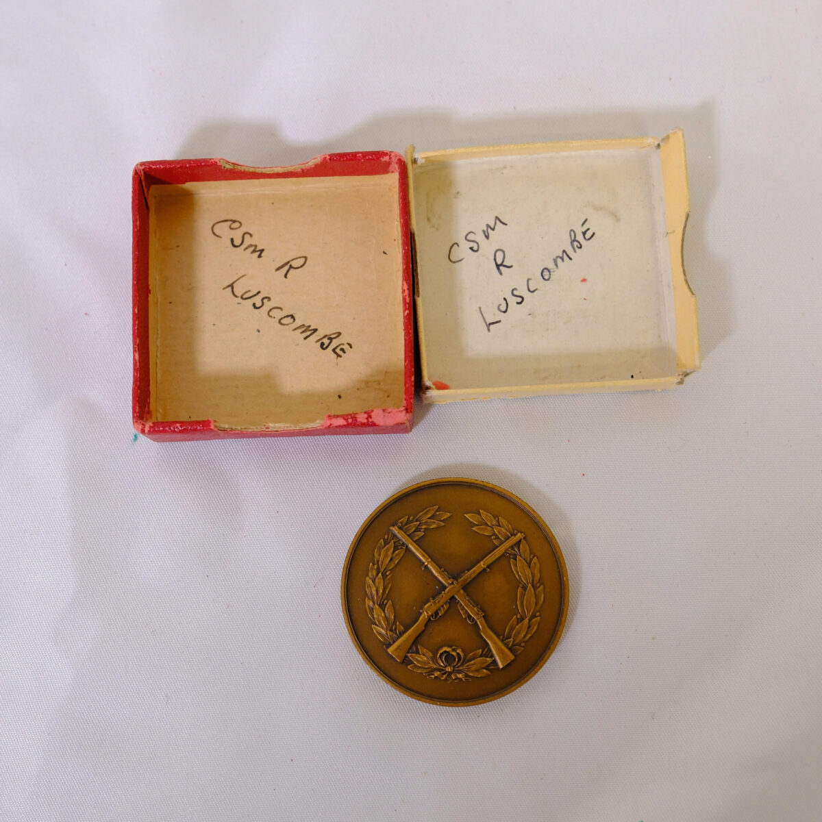 Essex Regiment Skill at arms medal, CSM R Luscombe. Essex Regiment Skill at arms medal, CSM R Luscombe.