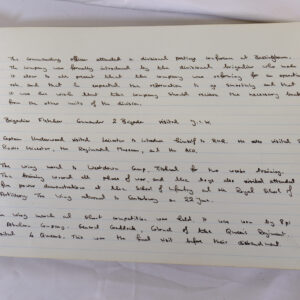 4th Battalion Royal Anglian Regiment Battalion log book from 1973