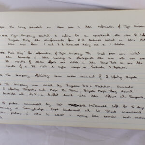 4th Battalion Royal Anglian Regiment Battalion log book from 1973