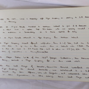 4th Battalion Royal Anglian Regiment Battalion log book from 1973