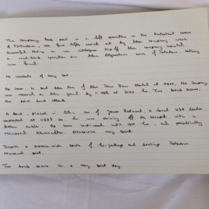 4th Battalion Royal Anglian Regiment Battalion log book from 1973