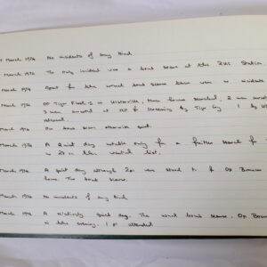 4th Battalion Royal Anglian Regiment Battalion log book from 1973