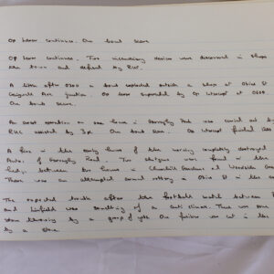 4th Battalion Royal Anglian Regiment Battalion log book from 1973