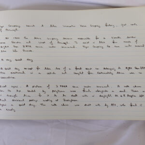 4th Battalion Royal Anglian Regiment Battalion log book from 1973