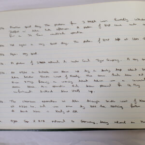 4th Battalion Royal Anglian Regiment Battalion log book from 1973