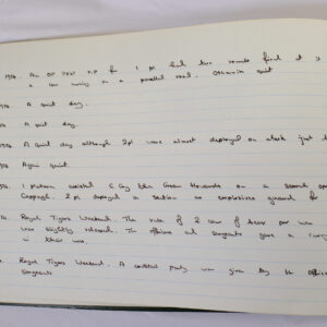 4th Battalion Royal Anglian Regiment Battalion log book from 1973 4th Battalion Royal Anglian Regiment Battalion log book from 1973