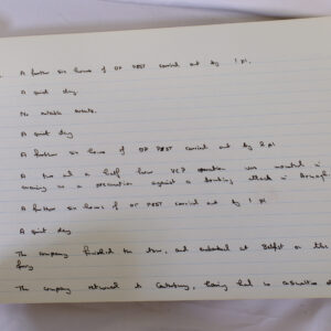 4th Battalion Royal Anglian Regiment Battalion log book from 1973 4th Battalion Royal Anglian Regiment Battalion log book from 1973