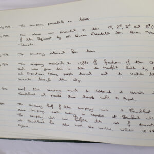 4th Battalion Royal Anglian Regiment Battalion log book from 1973 4th Battalion Royal Anglian Regiment Battalion log book from 1973