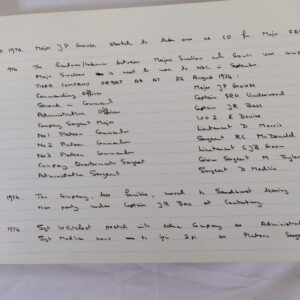 4th Battalion Royal Anglian Regiment Battalion log book from 1973 4th Battalion Royal Anglian Regiment Battalion log book from 1973