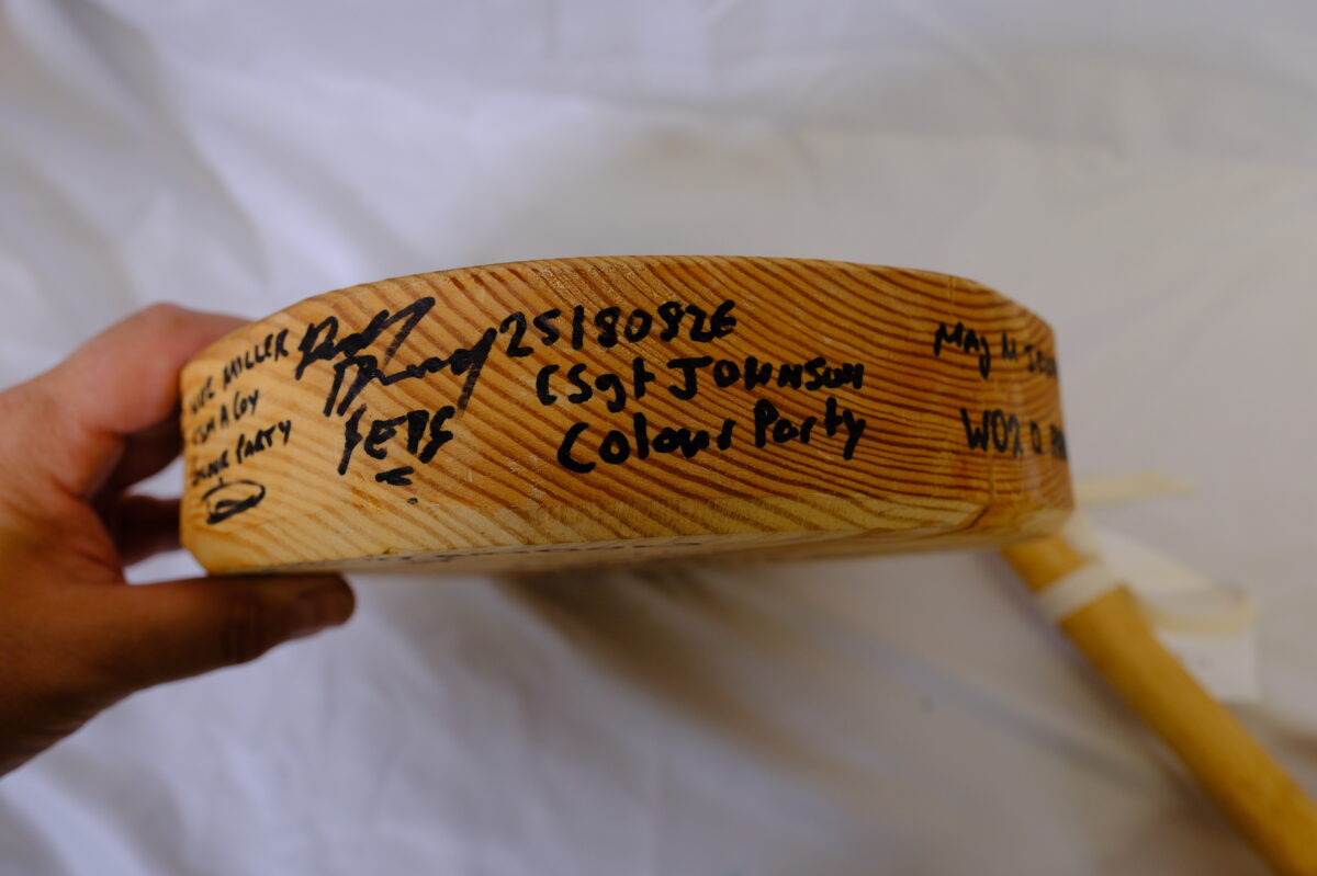 Signed by various members of the 2nd Battalion Royal Anglian Regiment Signed by various members of the 2nd Battalion Royal Anglian Regiment