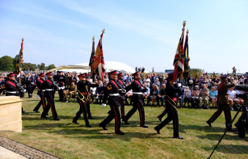Royal Anglian Regiment Colours March past
