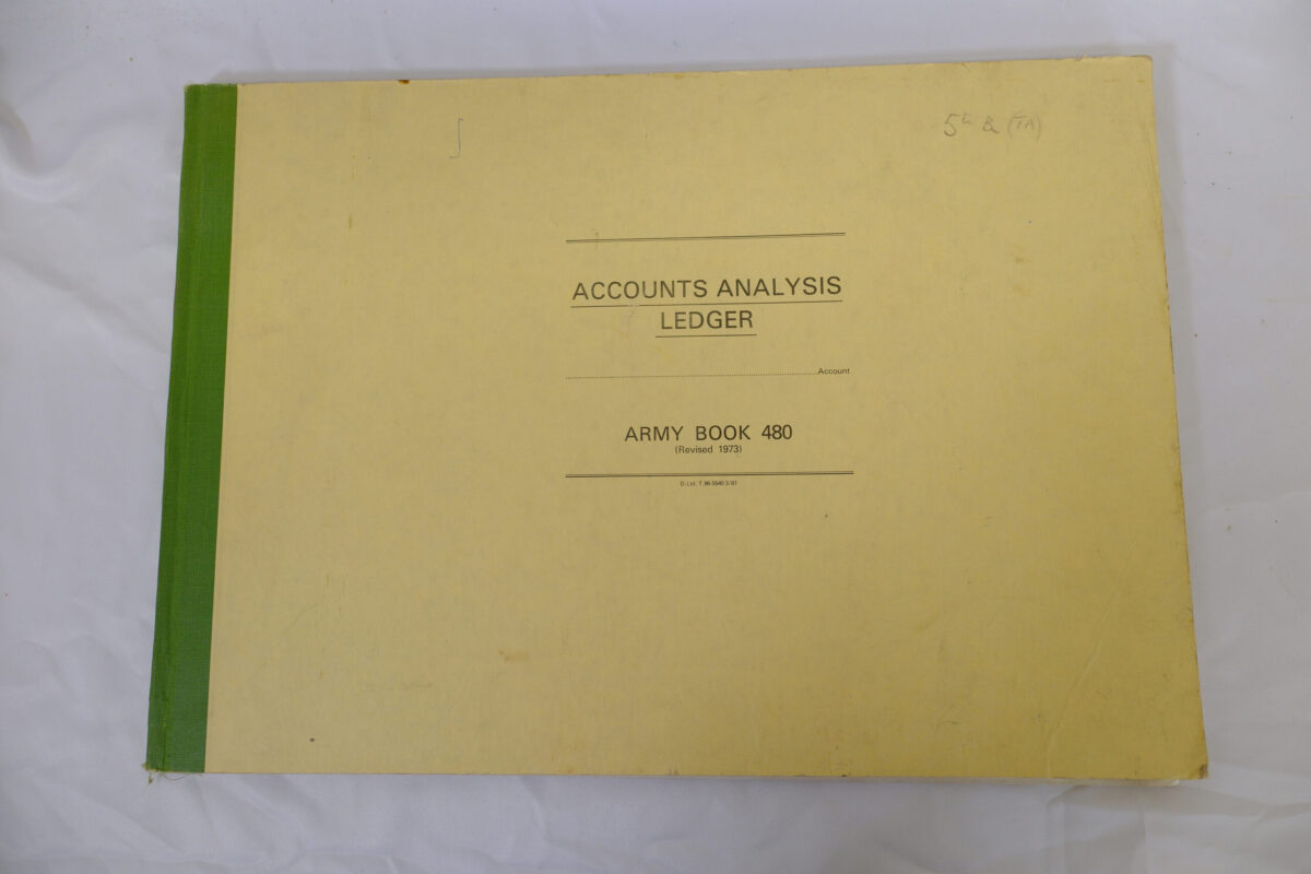 Accountant Analysis Ledger used by the Royal Anglian Regiment Accountant Analysis Ledger used by the Royal Anglian Regiment