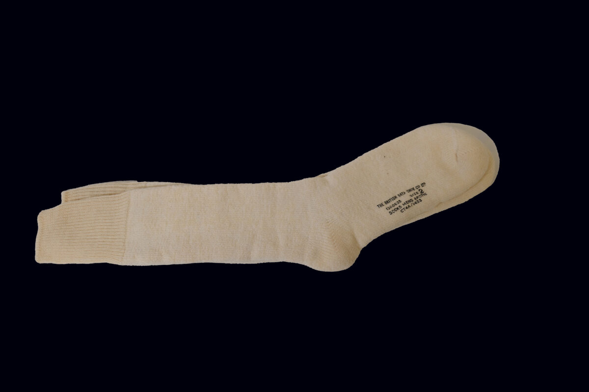 British Army issued white socks for extreme cold climates British Army issued white socks for extreme cold climates