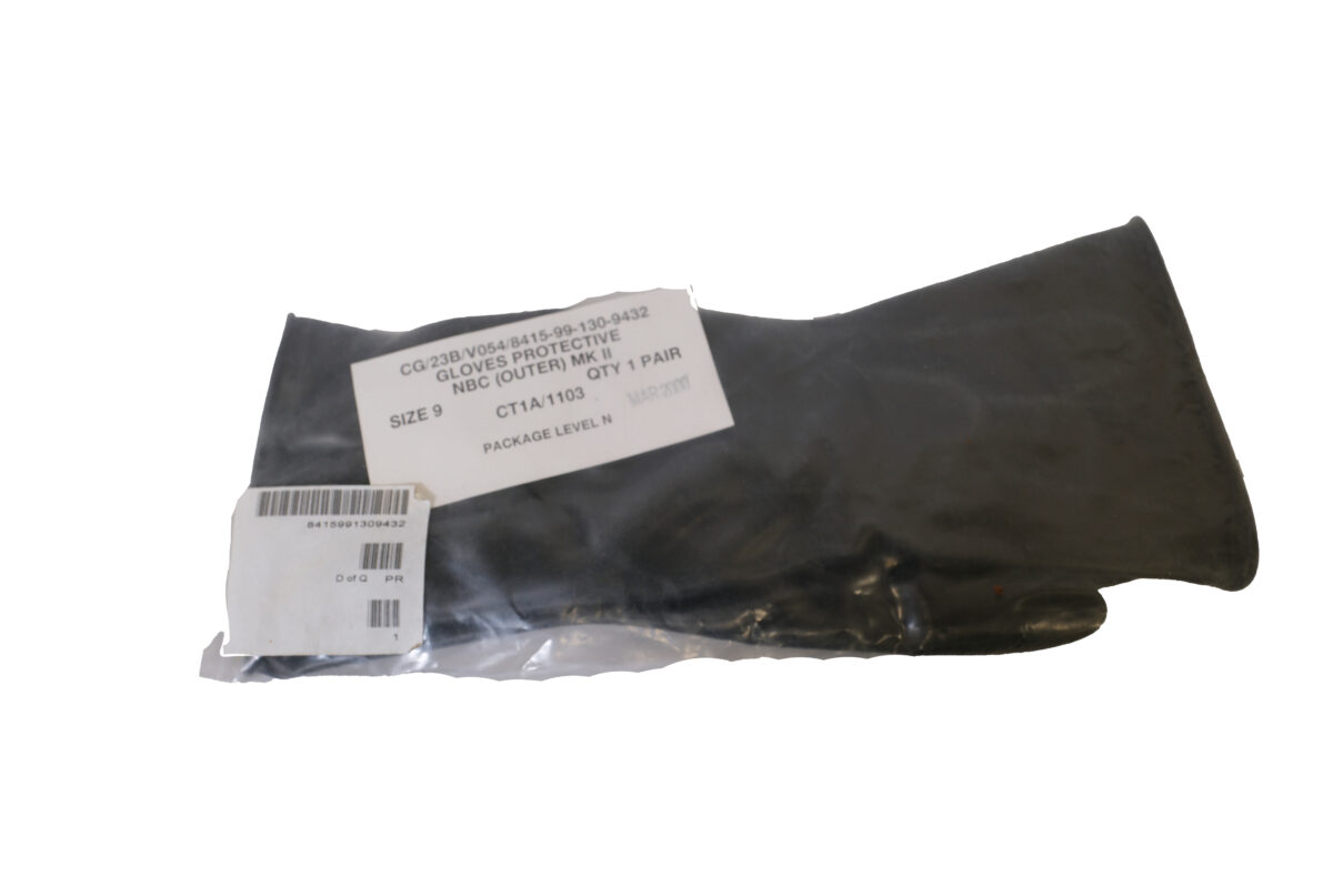 Gloves Protective NBC Outer MKII. CT1A/1103 size 9 Gloves Protective NBC Outer MKII. CT1A/1103 size 9
