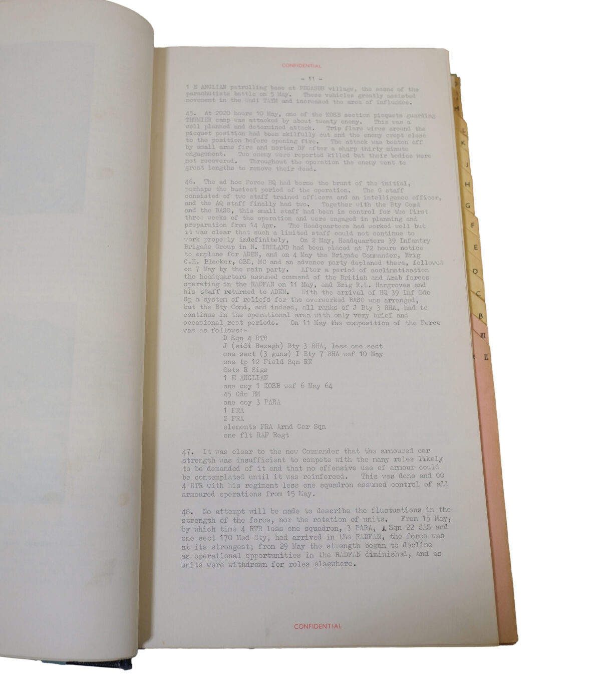 Operations in Radfan 1964 operations guide notes - 14 Apr - 30 Jun 1964, Royal Anglian Regiment Operations in Radfan 1964 operations guide notes - 14 Apr - 30 Jun 1964, Royal Anglian Regiment