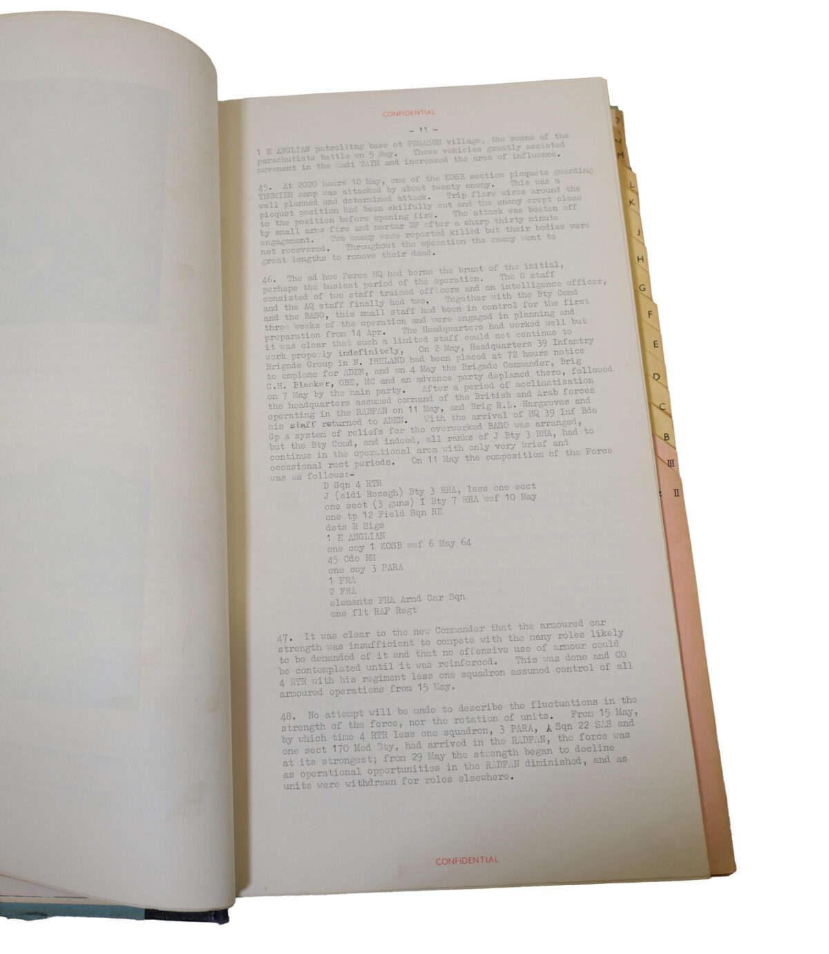 Operations in Radfan 1964 operations guide notes - 14 Apr - 30 Jun 1964, Royal Anglian Regiment Operations in Radfan 1964 operations guide notes - 14 Apr - 30 Jun 1964, Royal Anglian Regiment