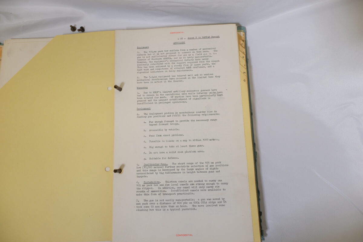 Operations in Radfan 1964 operations guide notes - 14 Apr - 30 Jun 1964, Royal Anglian Regiment Operations in Radfan 1964 operations guide notes - 14 Apr - 30 Jun 1964, Royal Anglian Regiment