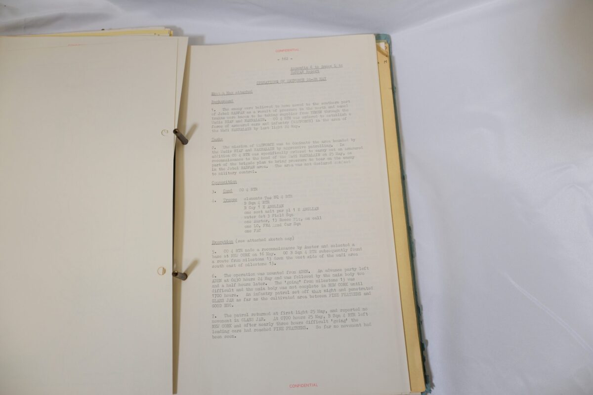 Operations in Radfan 1964 operations guide notes - 14 Apr - 30 Jun 1964, Royal Anglian Regiment Operations in Radfan 1964 operations guide notes - 14 Apr - 30 Jun 1964, Royal Anglian Regiment