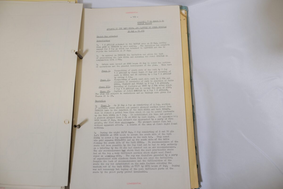Operations in Radfan 1964 operations guide notes - 14 Apr - 30 Jun 1964, Royal Anglian Regiment Operations in Radfan 1964 operations guide notes - 14 Apr - 30 Jun 1964, Royal Anglian Regiment