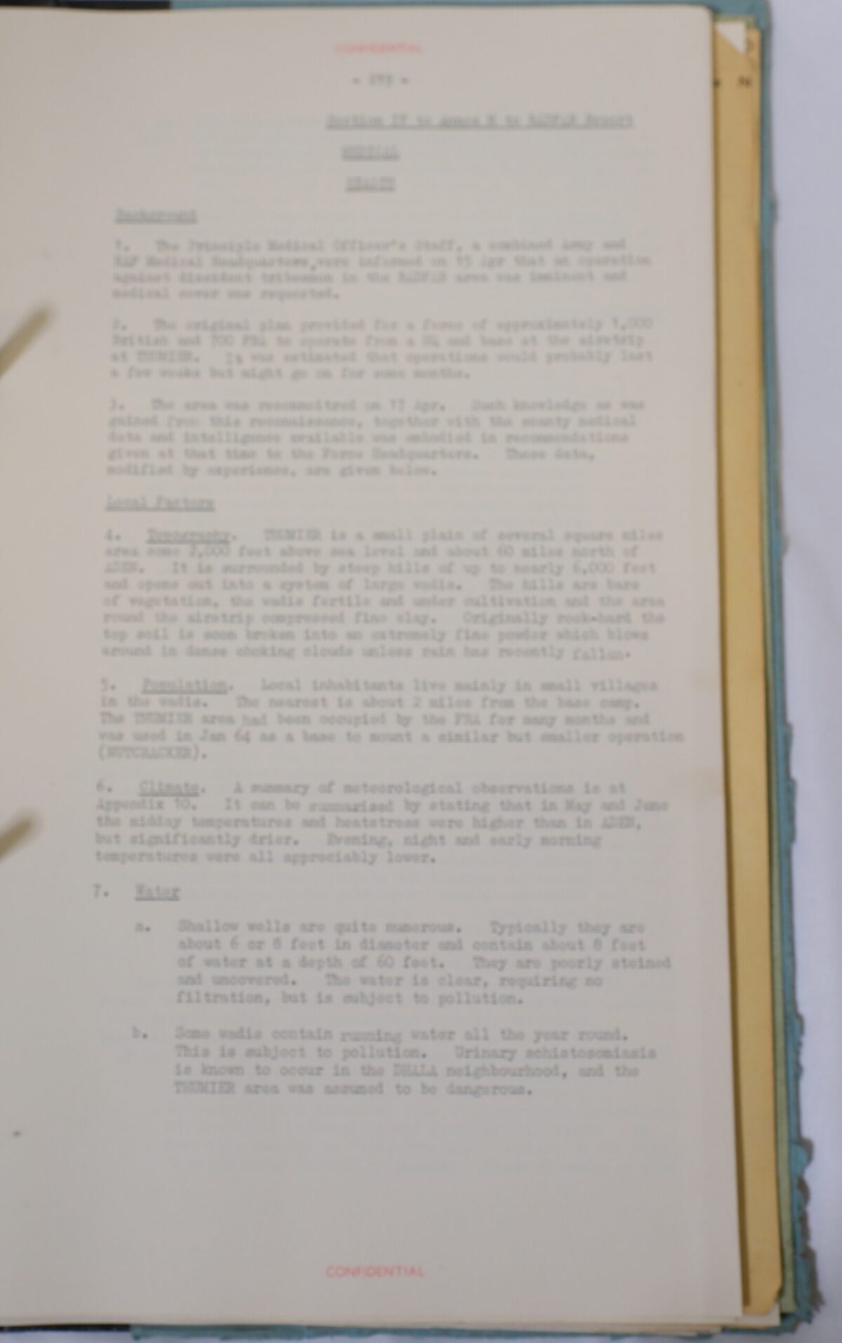 Operations in Radfan 1964 operations guide notes - 14 Apr - 30 Jun 1964, Royal Anglian Regiment Operations in Radfan 1964 operations guide notes - 14 Apr - 30 Jun 1964, Royal Anglian Regiment