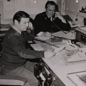 Joint operations room Springfield Road, Belfast Northern Ireland 1975 Joint operations room Springfield Road, Belfast Northern Ireland 1975