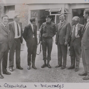 Captain D Greenfield Royal Anglian Regiment and visiting Dignitaries Captain D Greenfield Royal Anglian Regiment and visiting Dignitaries