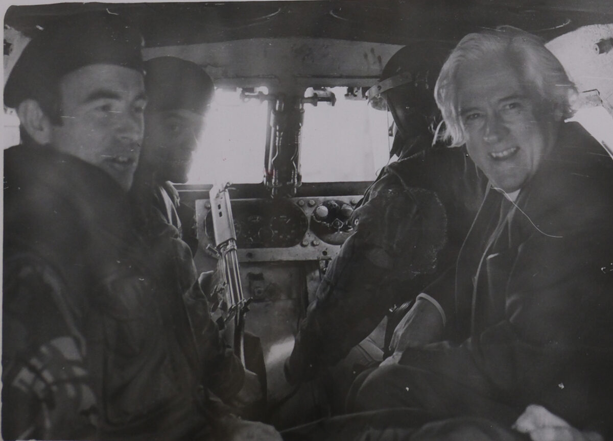 Lord Bishop of London 1976 with the Commanding Officer Royal Anglian Regiment Lord Bishop of London 1976 with the Commanding Officer Royal Anglian Regiment
