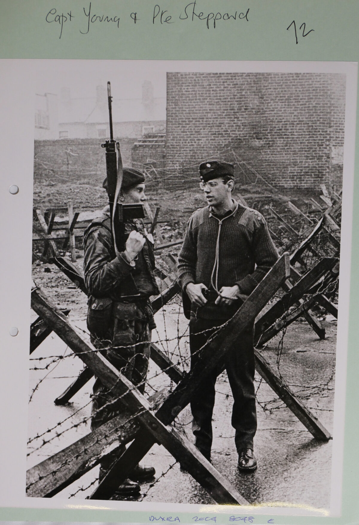 Captain Young and Private Sheppard 3rd Battalion Royal Anglian Regiment Northern Ireland 1972 Captain Young and Private Sheppard 3rd Battalion Royal Anglian Regiment Northern Ireland 1972