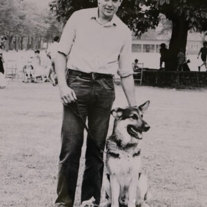 Lt David Napier and Max the dog winners of the Champion Dog Competition 1983 2nd Battalion Royal Anglian Regiment Lt David Napier and Max the dog winners of the Champion Dog Competition 1983 2nd Battalion Royal Anglian Regiment