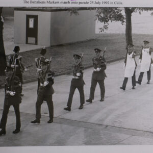 Pioneer Sergeants 2nd Battalion Royal Anglian Regiment on parade. The last parade as the old Poachers Battalion. Pioneer Sergeants 2nd Battalion Royal Anglian Regiment on parade. The last parade as the old Poachers Battalion.