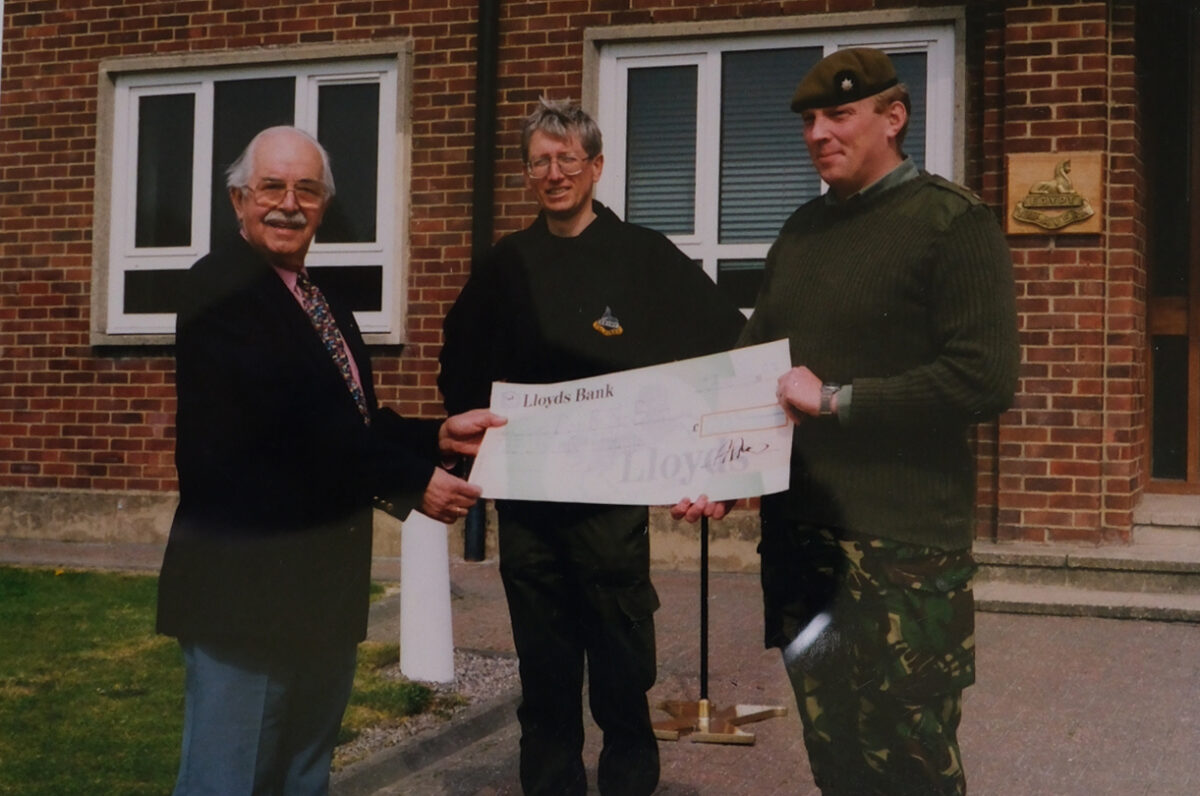 Charity Donation Lt Col Porter 2nd Battalion Royal Anglian Regiment. Charity Donation Lt Col Porter 2nd Battalion Royal Anglian Regiment.