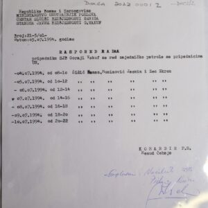 Bosnia document RASPORED RADAA