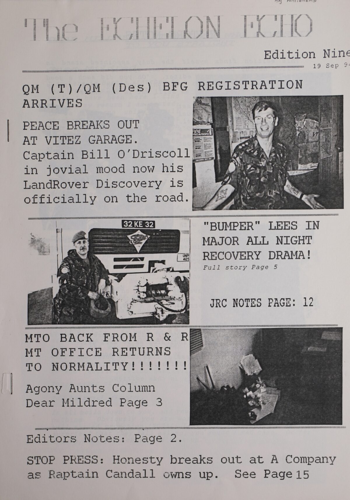 Echelon Echo Magazine 1994