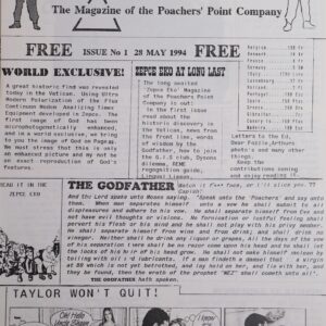 Magazine for The Poachers' Point Company issue No.1 - 28 May 1991